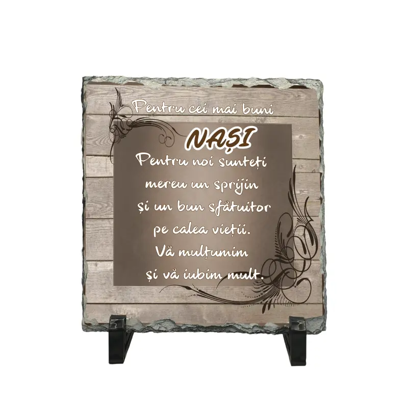 Pentru cei mai buni nasii..., personalizata, cu mesaj model pa043